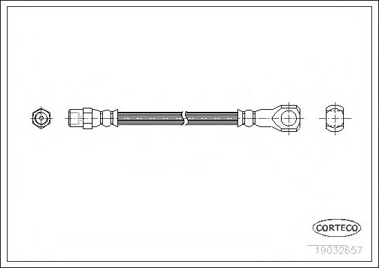 Тормозной шланг CORTECO 19032657