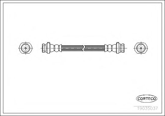 Тормозной шланг CORTECO 19035037