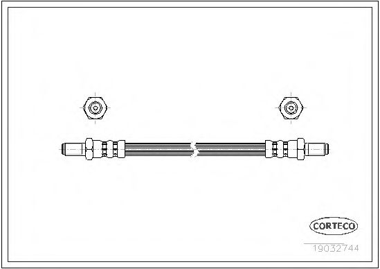 Тормозной шланг CORTECO 19032744