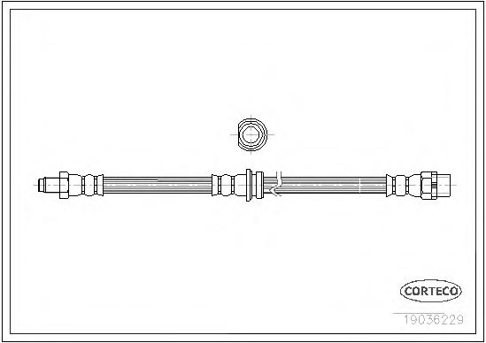 Тормозной шланг CORTECO 19036229