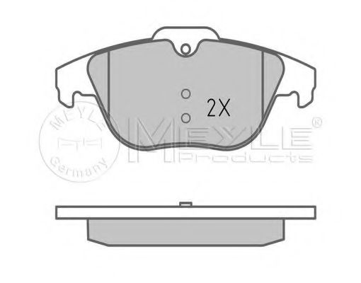 Комплект тормозных колодок, дисковый тормоз MEYLE 24254