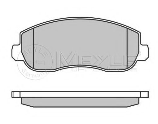 Комплект тормозных колодок, дисковый тормоз MEYLE 25147