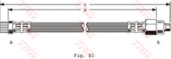 Тормозной шланг TRW PHA211