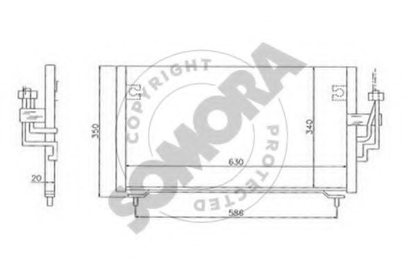 Конденсатор, кондиционер SOMORA 180760