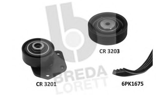 Поликлиновой ременный комплект BREDA  LORETT KCA0027