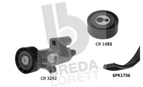 Поликлиновой ременный комплект BREDA  LORETT KCA0035