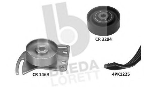 Поликлиновой ременный комплект BREDA  LORETT KCA0061
