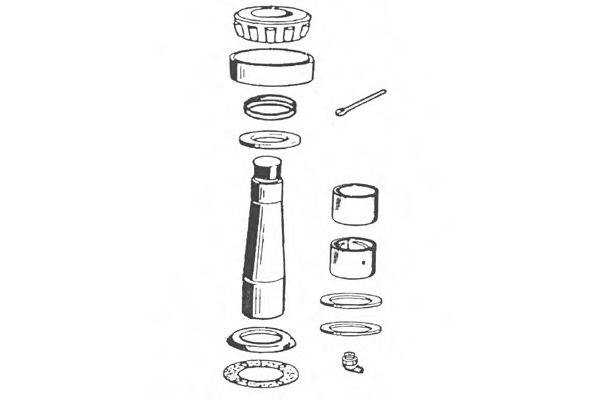 Ремкомплект, шкворень поворотного кулака OCAP 0927457