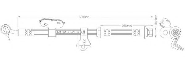 Тормозной шланг REMKAFLEX 5167