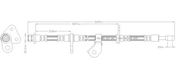 Тормозной шланг REMKAFLEX 5668