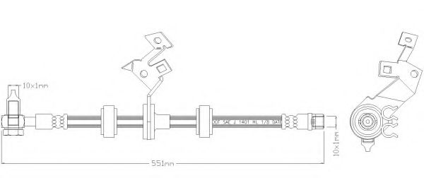 Тормозной шланг REMKAFLEX 6021