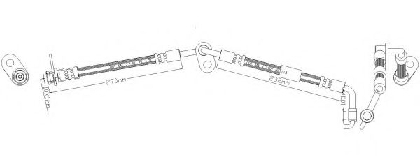 Тормозной шланг REMKAFLEX 6057