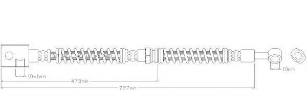 Тормозной шланг REMKAFLEX 6159