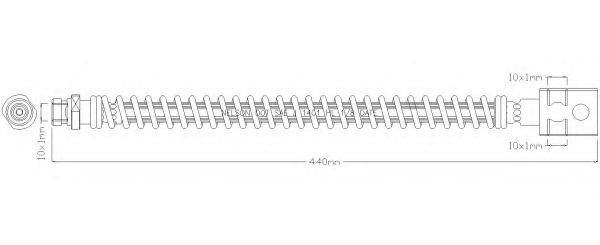 Тормозной шланг REMKAFLEX 7111