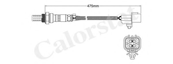 Лямбда-зонд CALORSTAT by Vernet LS140374