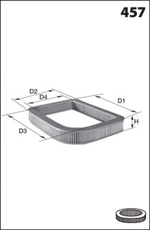 Воздушный фильтр MECAFILTER EL3756