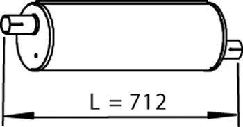 Средний глушитель выхлопных газов ZARA 458