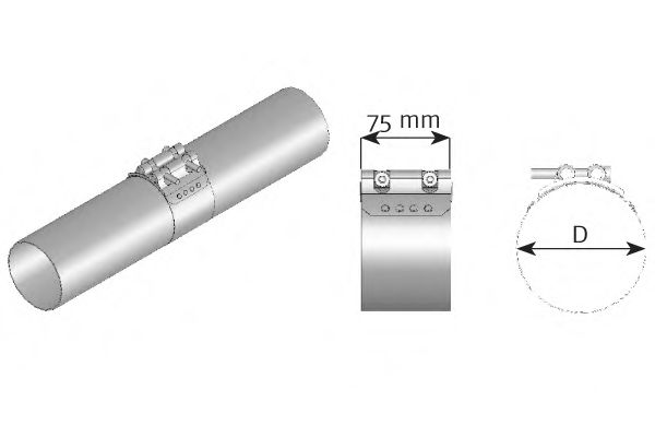 Клемма, система выпуска DINEX 99357T