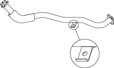 Труба выхлопного газа DINEX 66111