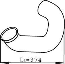 Труба выхлопного газа DINEX 22125