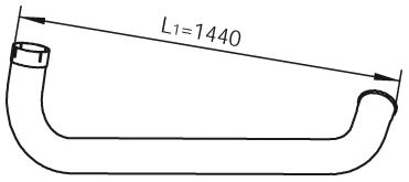 Труба выхлопного газа DINEX 22715
