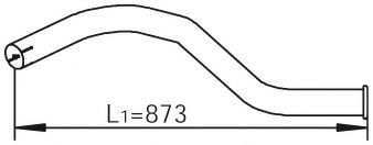 Труба выхлопного газа DINEX 28746