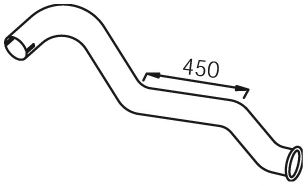 Труба выхлопного газа DINEX 28703