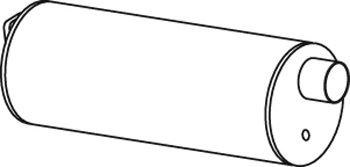 Средний / конечный глушитель ОГ DINEX 40310