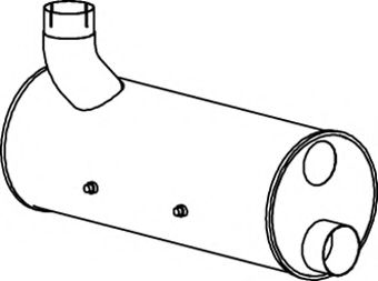 Средний / конечный глушитель ОГ DINEX 18314