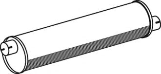 Средний / конечный глушитель ОГ DINEX 16301