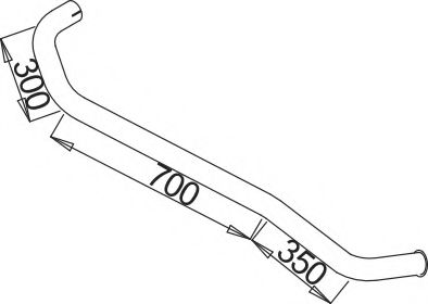 Труба выхлопного газа ZARA 9317