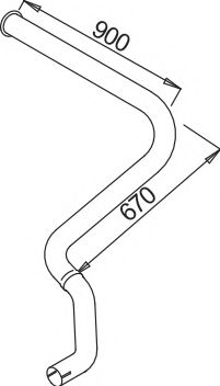 Труба выхлопного газа IMASAF 3751