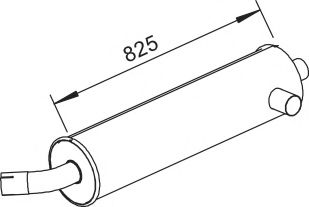 Средний / конечный глушитель ОГ ZARA 9558