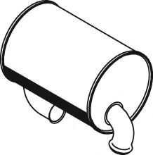 Средний / конечный глушитель ОГ DINEX 24360