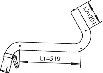 Труба выхлопного газа ZARA 1209