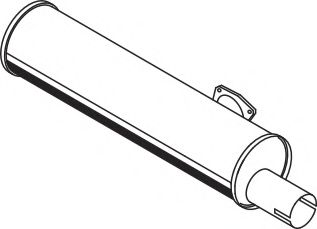 Средний / конечный глушитель ОГ DINEX 70319