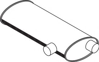 Средний / конечный глушитель ОГ DINEX 70340