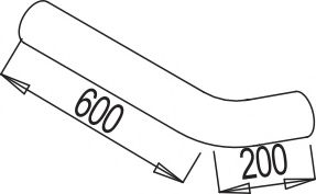 Труба выхлопного газа DINEX 80123