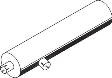 Средний / конечный глушитель ОГ DINEX 80312