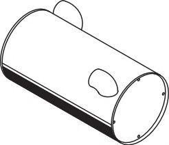 Средний / конечный глушитель ОГ DINEX 80346