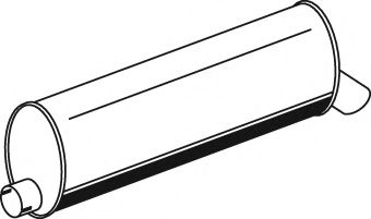 Средний / конечный глушитель ОГ DINEX 44349