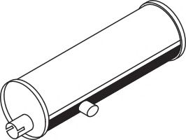 Средний / конечный глушитель ОГ DINEX 50357