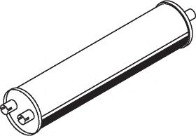 Средний / конечный глушитель ОГ DINEX 50400