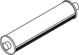 Средний / конечный глушитель ОГ DINEX 50408