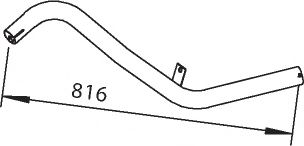 Труба выхлопного газа DINEX 50651