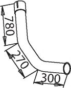 Труба выхлопного газа DINEX 50744