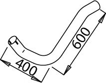 Труба выхлопного газа BORGES 4337