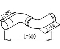 Труба выхлопного газа DINEX 81234