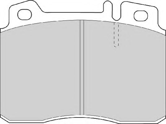 Комплект тормозных колодок, дисковый тормоз NECTO FD6674A