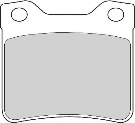 Комплект тормозных колодок, дисковый тормоз NECTO FD6865A